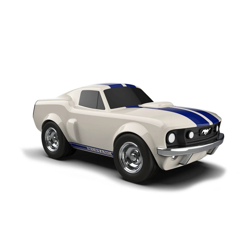 Racing Car Ford Mustang - Ivory White