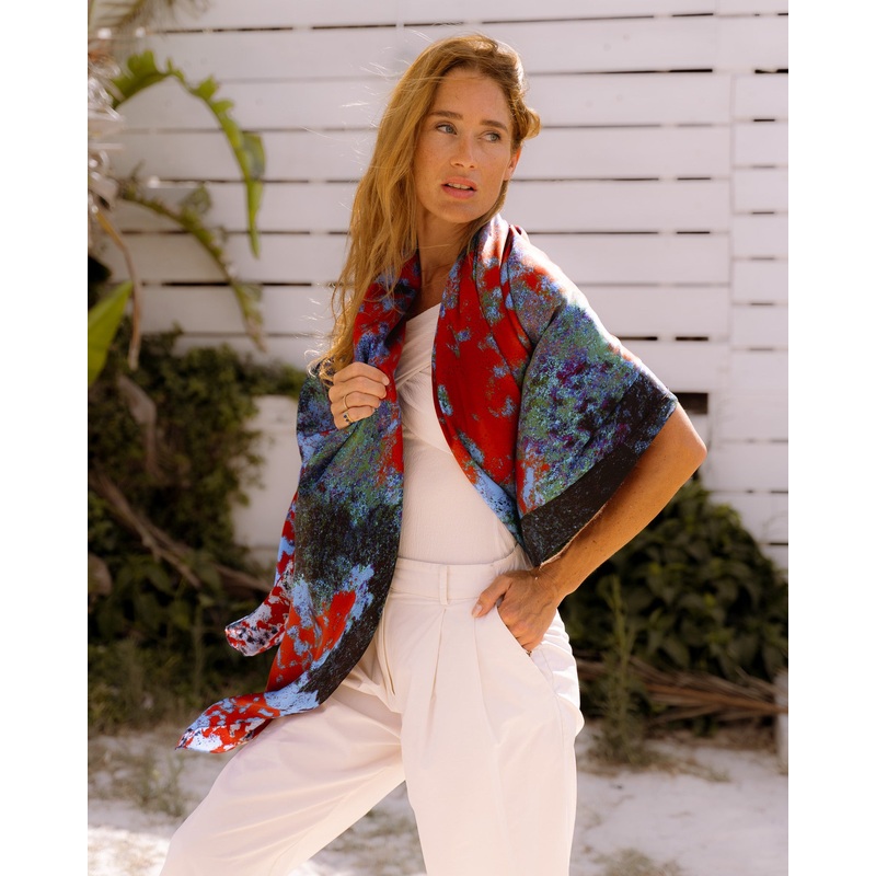 Rossa Large Silk Shawl