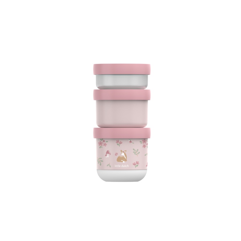 Stackable Snackbox 3 pcs - Fairy Garden