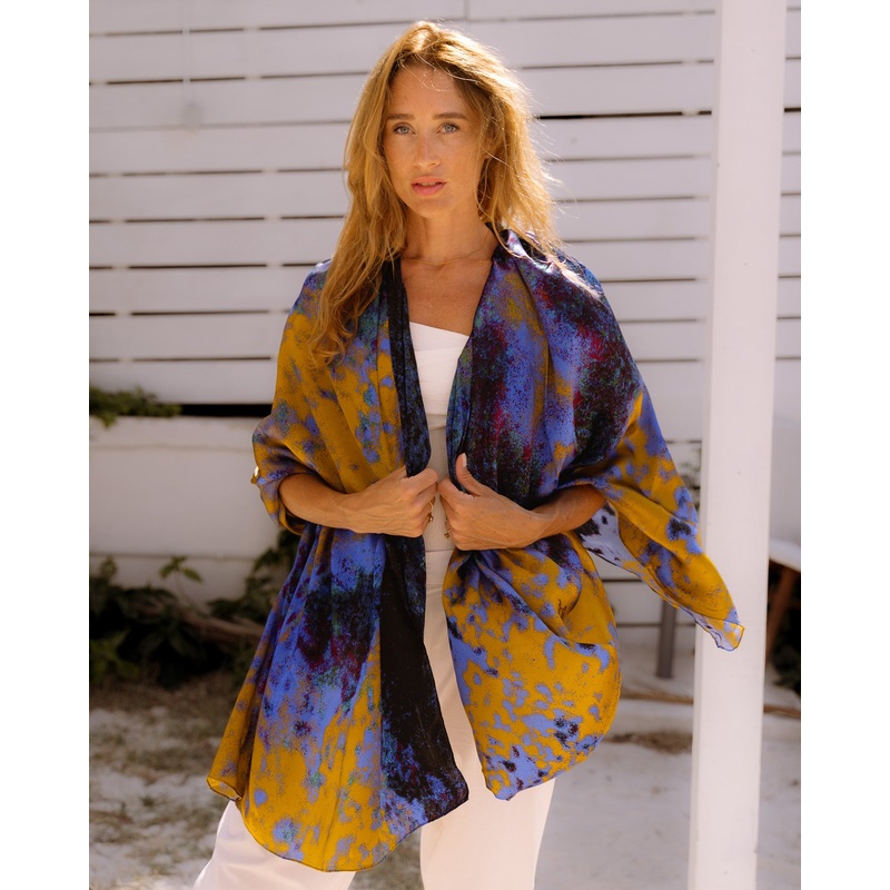Vive Large Silk Shawl