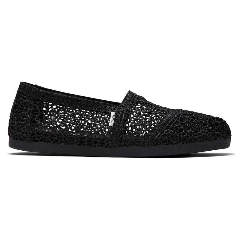Women's Alpargata Moroccan Crochet Black 37