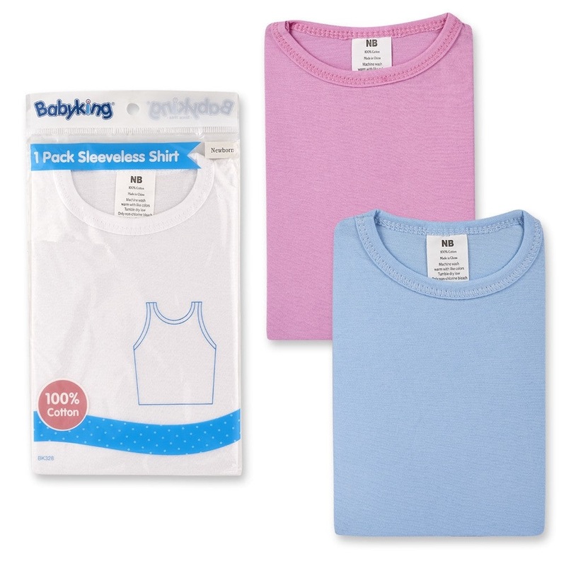 Baby King 1-Pack Sleeveless Shirt White