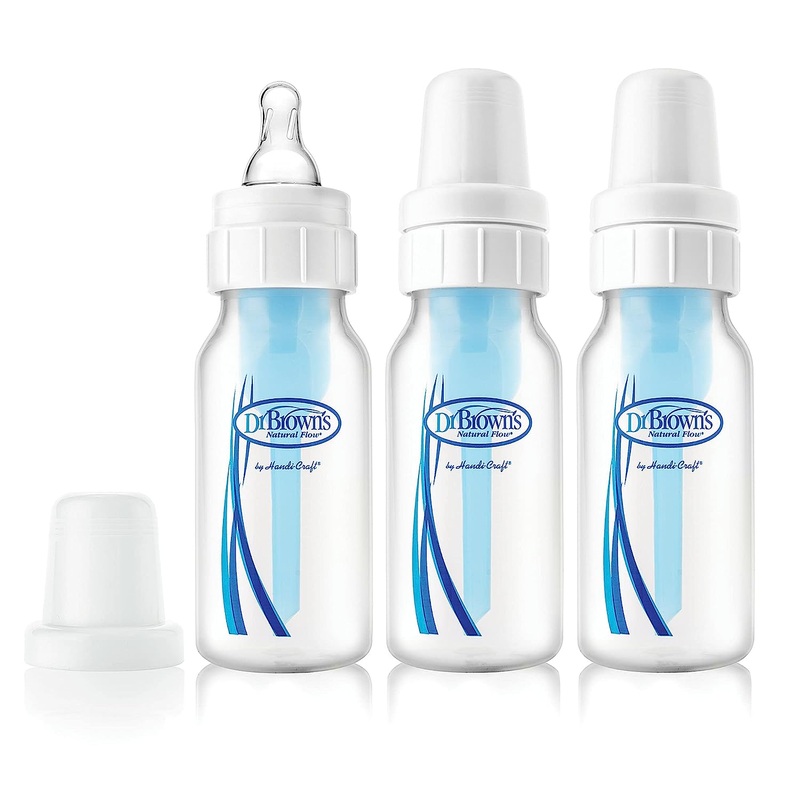 Dr. Brown's Natural Flow Baby Bottle 4oz 3-Pack Polypropylene