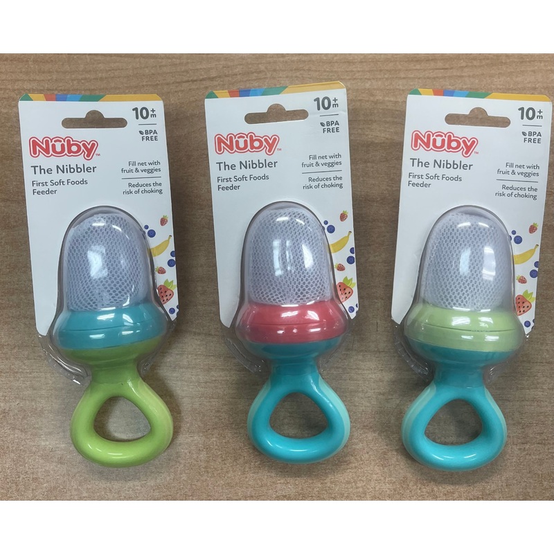 Nuby The Nibbler First Soft Foods Feeder 10+m Aqua-Mint