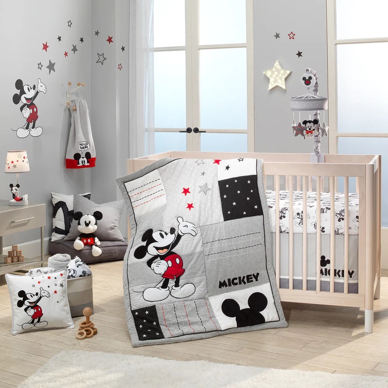 Lambs & Ivy Magical Mickey 3-Pieces Bedding Crib Set