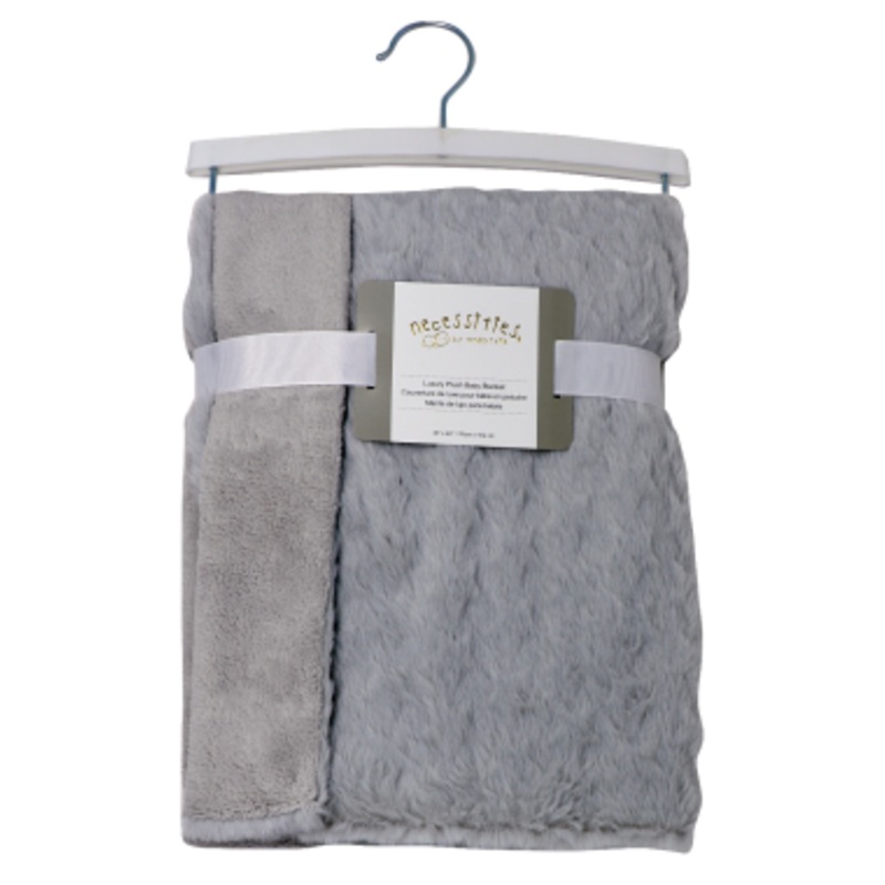 Rose Textiles Rabbit Star Fleece Blanket - Grey Star
