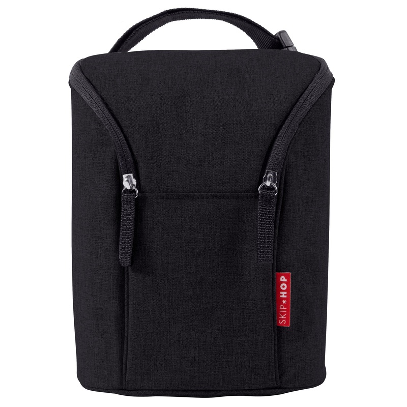 Skip Hop Grab & Go Double Bottle Bag Black