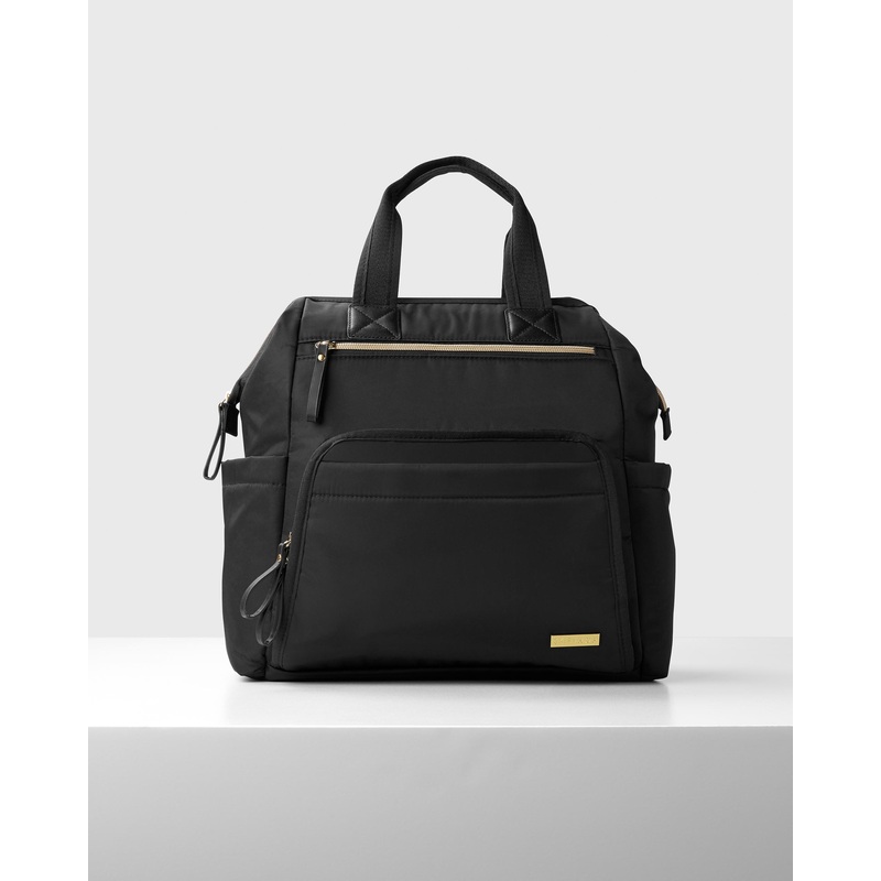 Skip Hop Mainframe Wide Open Backpack Diaper Bag Black