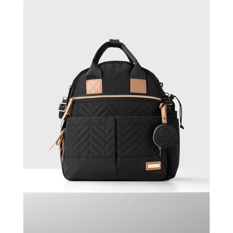 Skip Hop Suite 6-In-1 Diaper Backpack Set Black