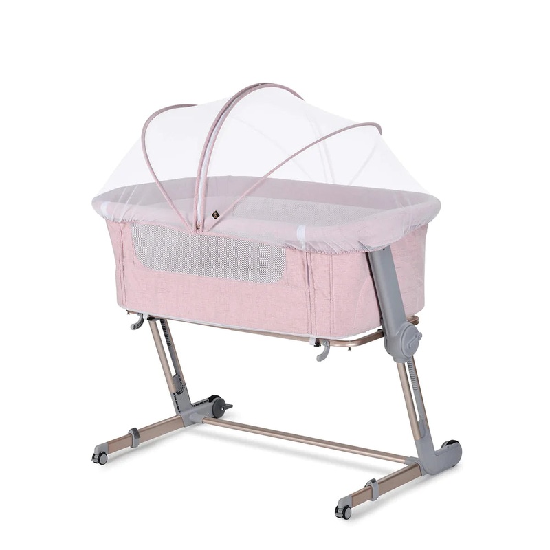 Unilove Hug Me Plus 3-in-1 Bedside Bassinet Plum Pink