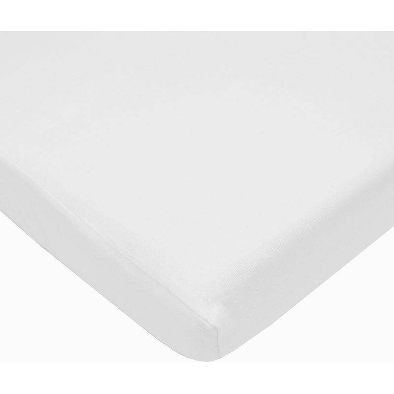 American Baby Playard Value Jersey Sheet - White