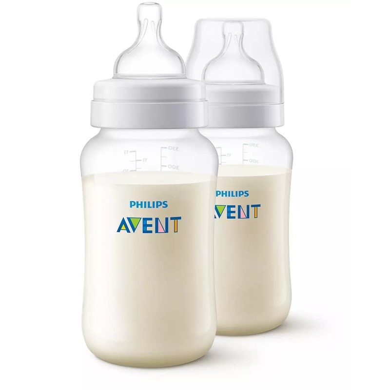 Avent Anti-Colic Baby Bottle 11oz, 2pk - Clear
