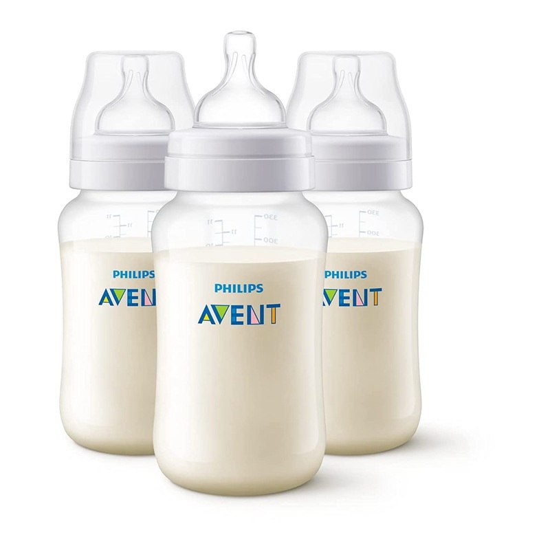 Avent Anti-Colic Baby Bottle 11oz, 3pk - Clear