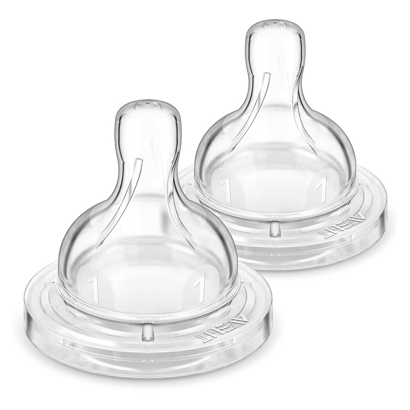 Avent Anti-Colic Baby Bottle Nipple, 2pk Flow 1 (0M+)