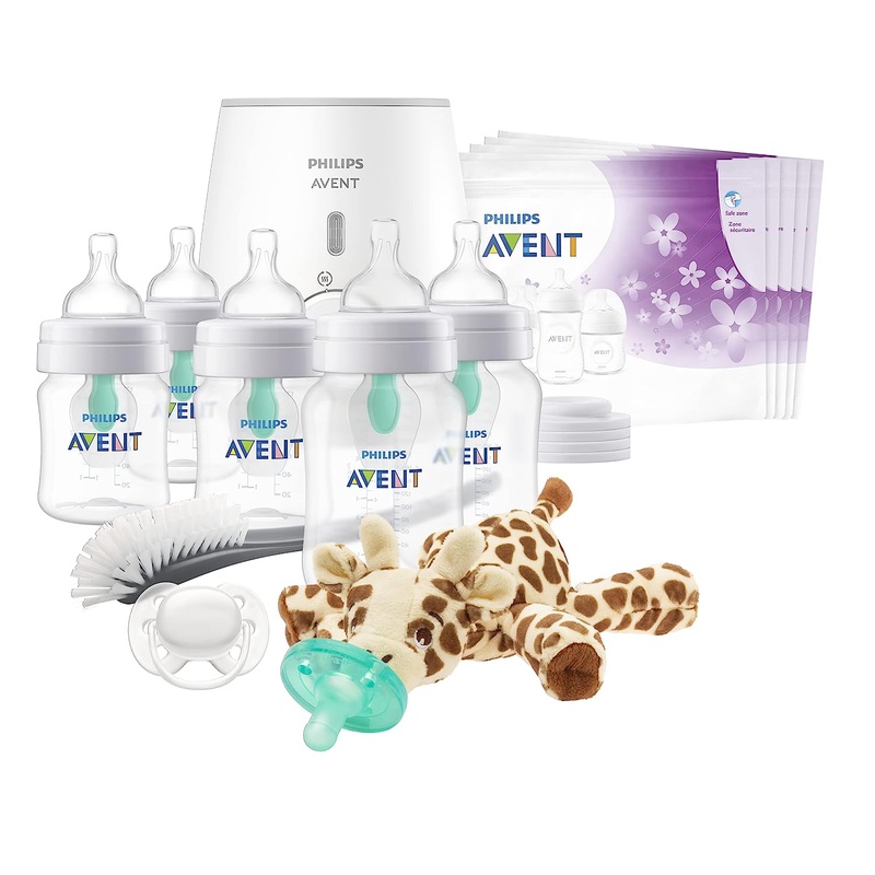 Avent Anti-Colic Baby Bottle with AirFree Vent - All in One Gift Set