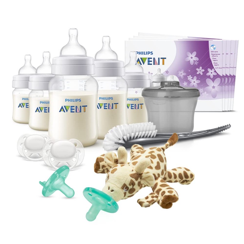 Avent Anti-Colic Baby Bottle with AirFree Vent - Essentials Gift Set
