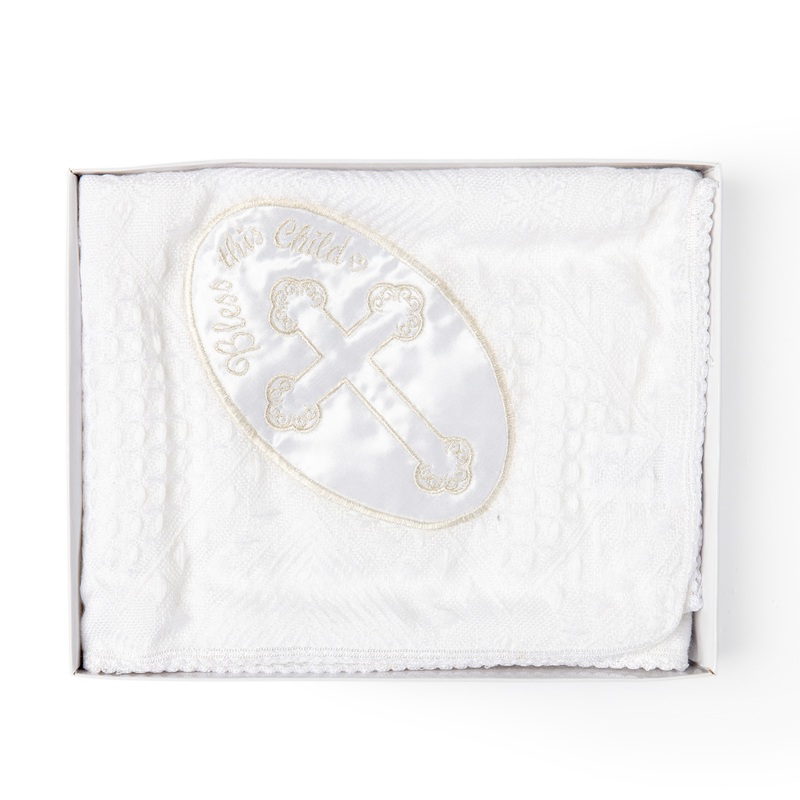 Precious Moments Baptism Shawl - Bless the Child