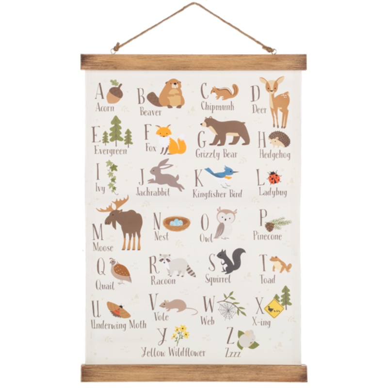 Ganz Woodland ABC Wall Hanging