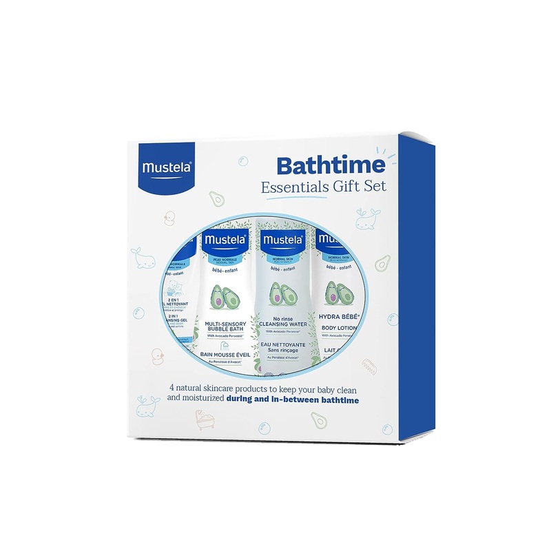 Mustela Baby Bath Time Essentials Gift Set 4-Piece