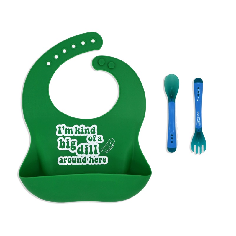 Rose Textiles Silicone Bib Feeding Set