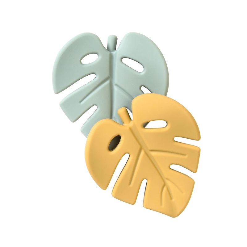 Saro Leaf Teethers Mint / Mustard