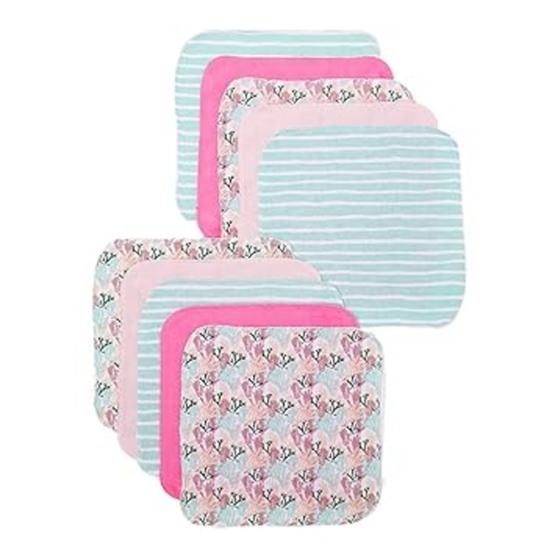 Spasilk 10PK Washcloth - Pink