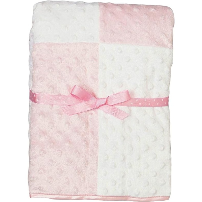 Spasilk Raised Dot Blanket - Pink