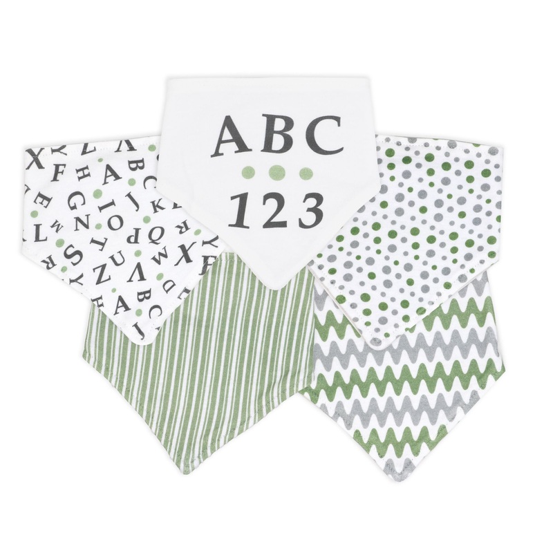 Tendertyme 5-Pieces Bandana Bibs Spaceman