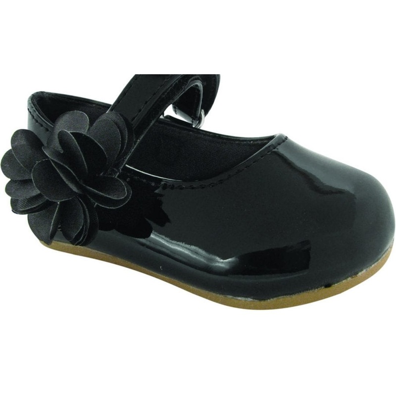 Baby Deer Black Patent Mary Jean Dress Flat Shoes 3