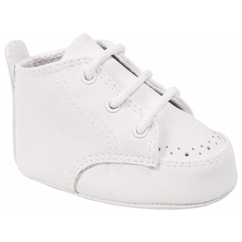 Baby Deer Infant White Crib  Shoes 0