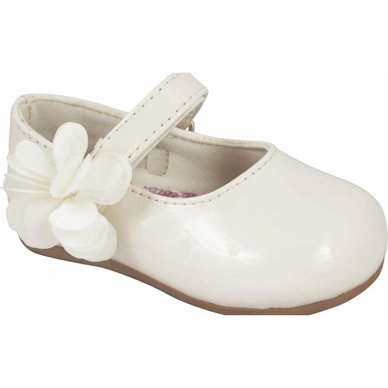 Baby Deer Ivory Patent Mary Jean Dress Flat Shoes 3