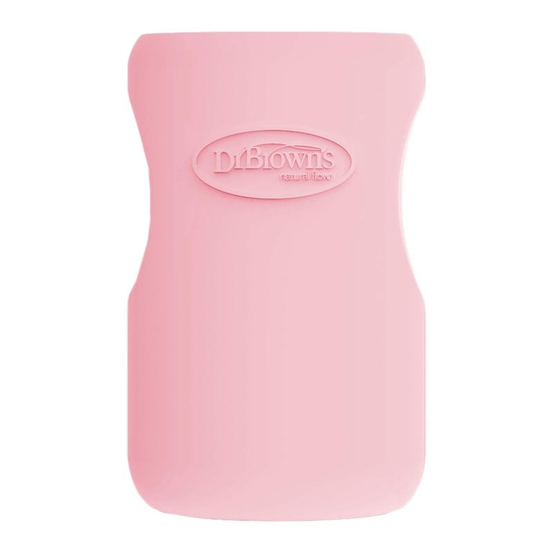 Dr. Browns Natural Flow Options+ Glass Baby Bottle Sleeves 9 oz Pink