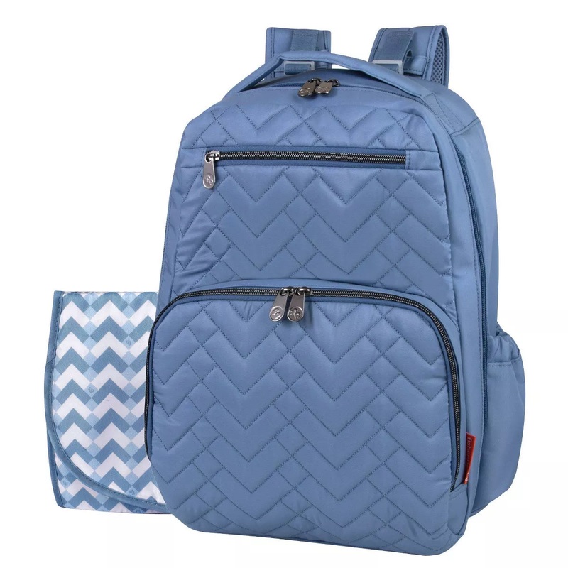 Fisher-Price Morgan Quilted Diaper Backpack Olive