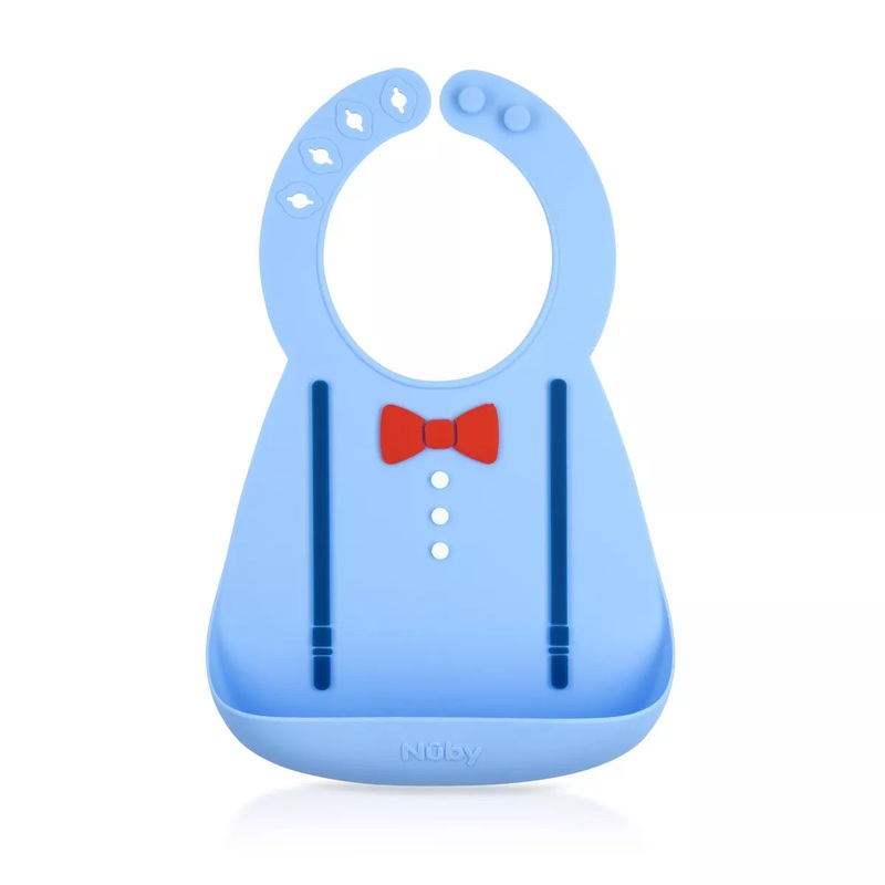 Nuby 3D Silicone Bib 6+m Suspender