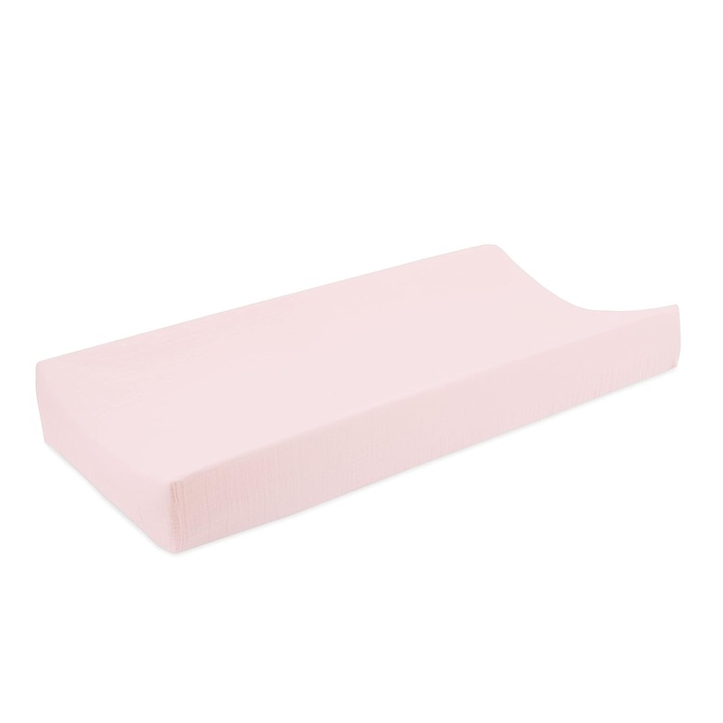 Essentials Cotton Muslin Changing Pad Cover Blue
