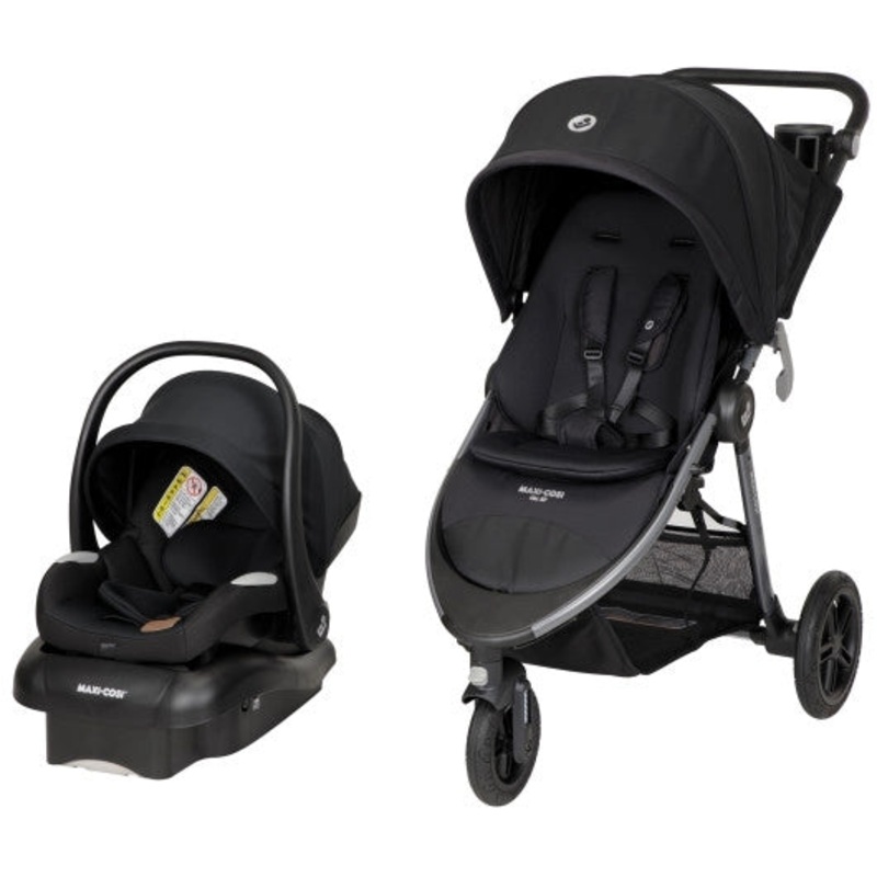 Maxi-Cosi Gia XP Luxe 3-Wheel Travel System Midnight Black