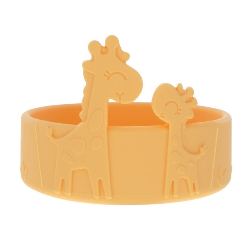 Nuby  Silicone Bowl 6+ BPA Free Orange Giraffe