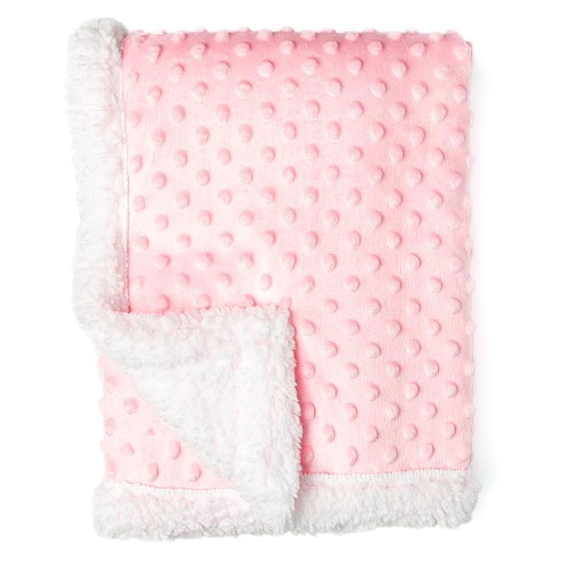 Tendertyme Popcorn Sherpa Blanket Blue