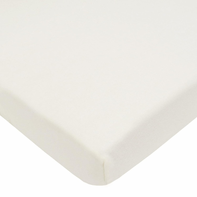 American Baby Portable Crib Jersey Sheet - White