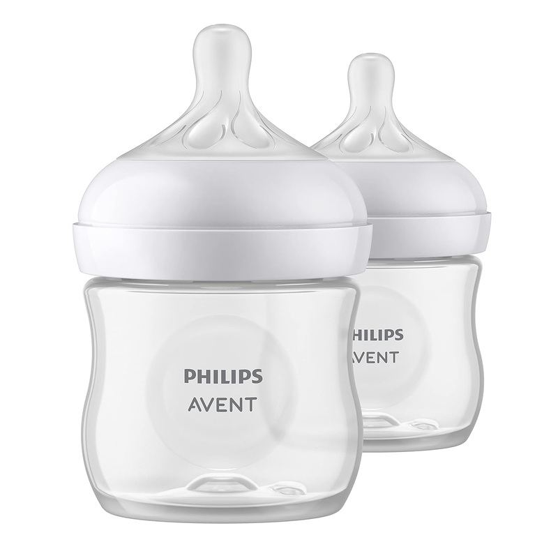 Avent Natural Baby Bottle With Natural Response Nipple 4oz, 2pk - Clear