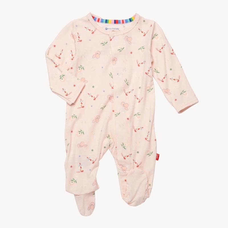Magnetic Me Rodeo Drive Pink Footie Newborn