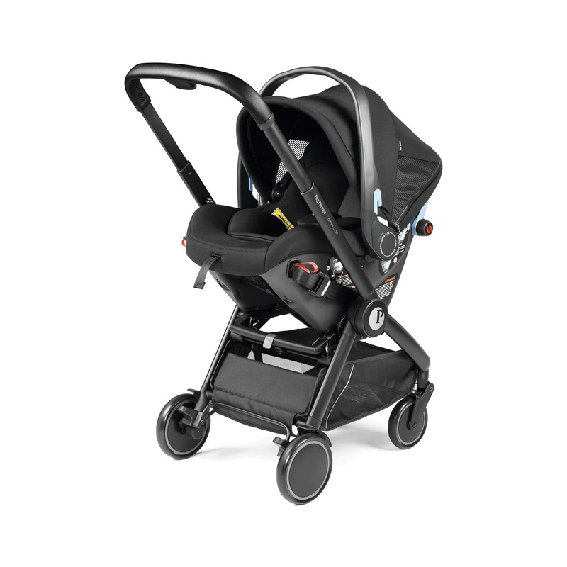 Peg Perego City Loop + Urban Mobility Infant Car Seat & Stroller Combo True Black