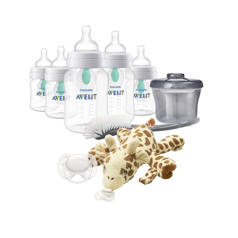Philips AVENT Anti-Colic Baby Bottle with AirFree Vent Newborn Gift Set with Snuggle