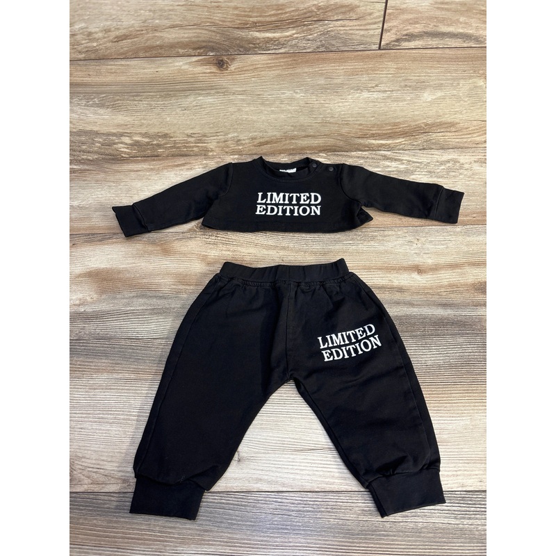 2pc Limited Edition Crop Top & Joggers Black sz 3m Black 3m