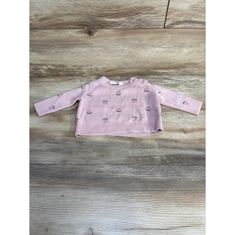 Baby Gap Floral Sweater Pink sz 3-6m Pink 3m