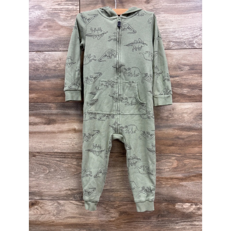 Carter's Dinosaur Hooded Coverall Green sz 24m Green 24m