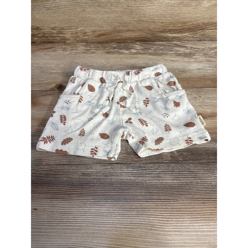 Castro Drawstring Leaf Print Shorts White sz 2T White 2T