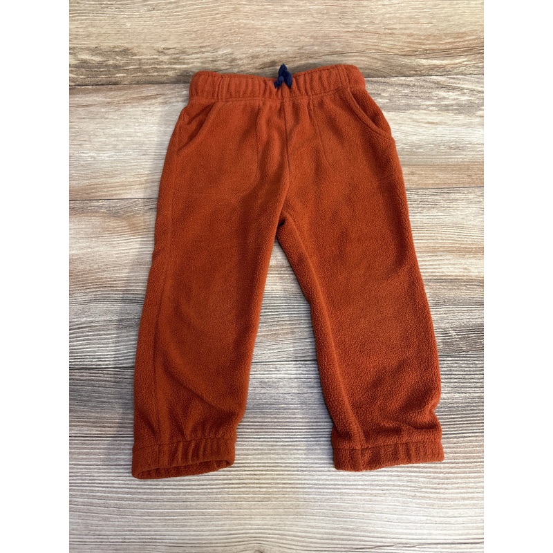 Cat & Jack Drawstring Fleece Joggers Brown sz 2T Brown 2T