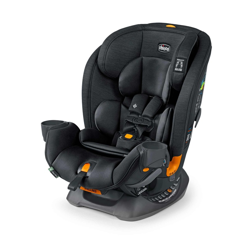 Chicco OneFit Clear Text All in One Car Seat-Obsidian