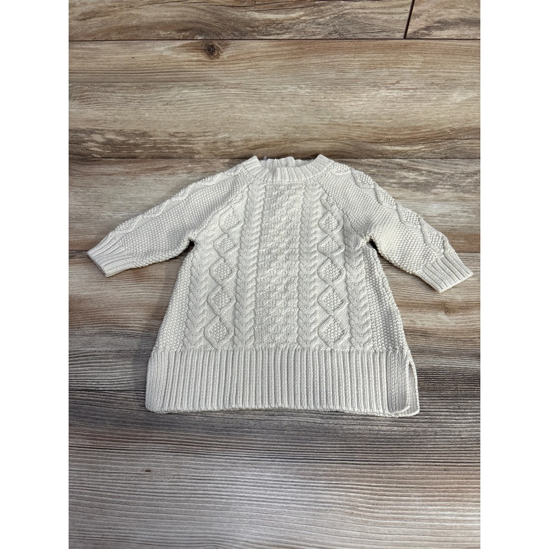 NEW Baby Gap Cable Knit Sweater Dress Beige sz 3-6m Beige 3m